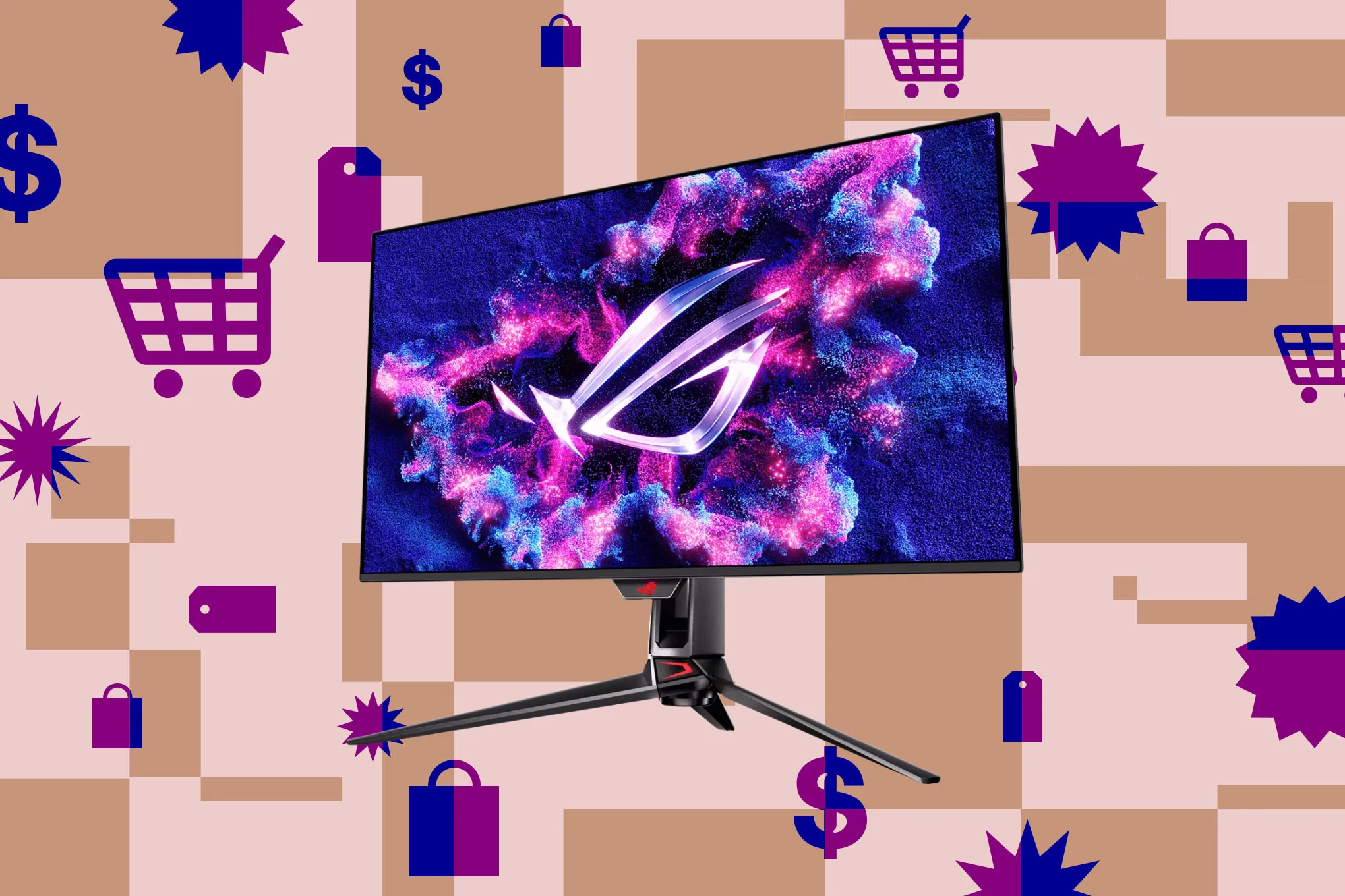 Asus’ top-end 4K QD-OLED gaming monitor is $400 off 图片 1
