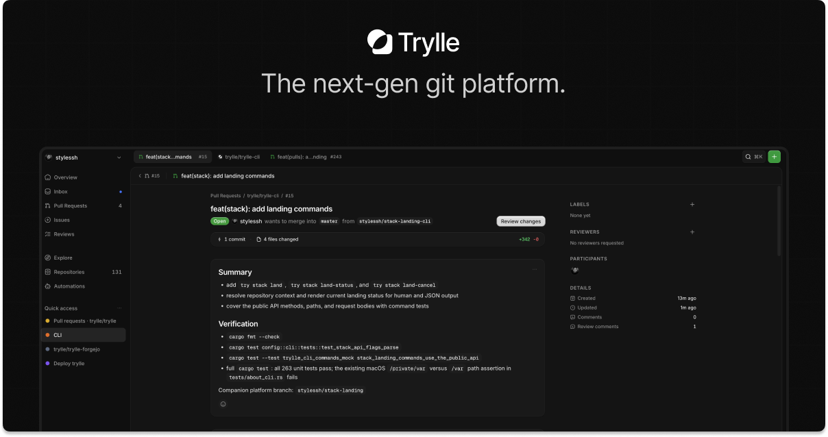 Trylle – The Next-Gen Git Platform for Modern Teams 图片 1