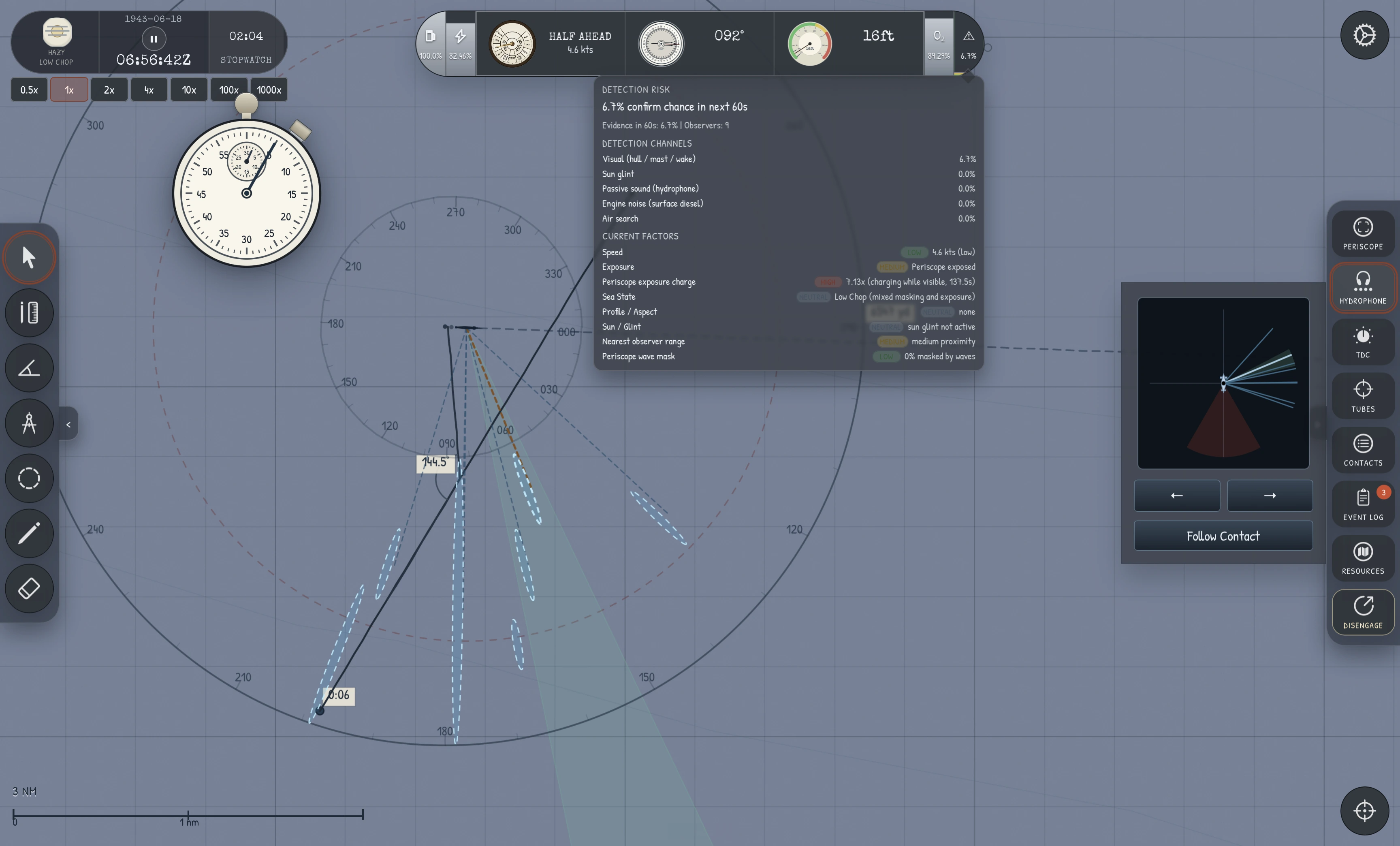 Silent Shark – tactical map-based WWII submarine sim 图片 1
