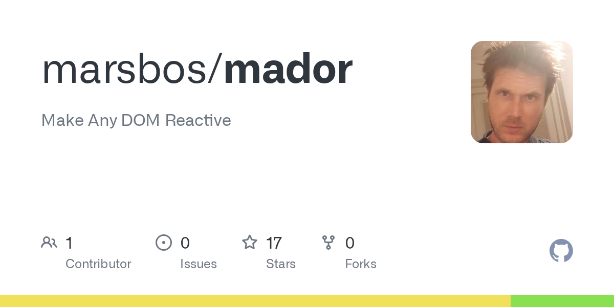 Mador：用 80 行 Proxy 让任意 DOM 响应式化 图片 1