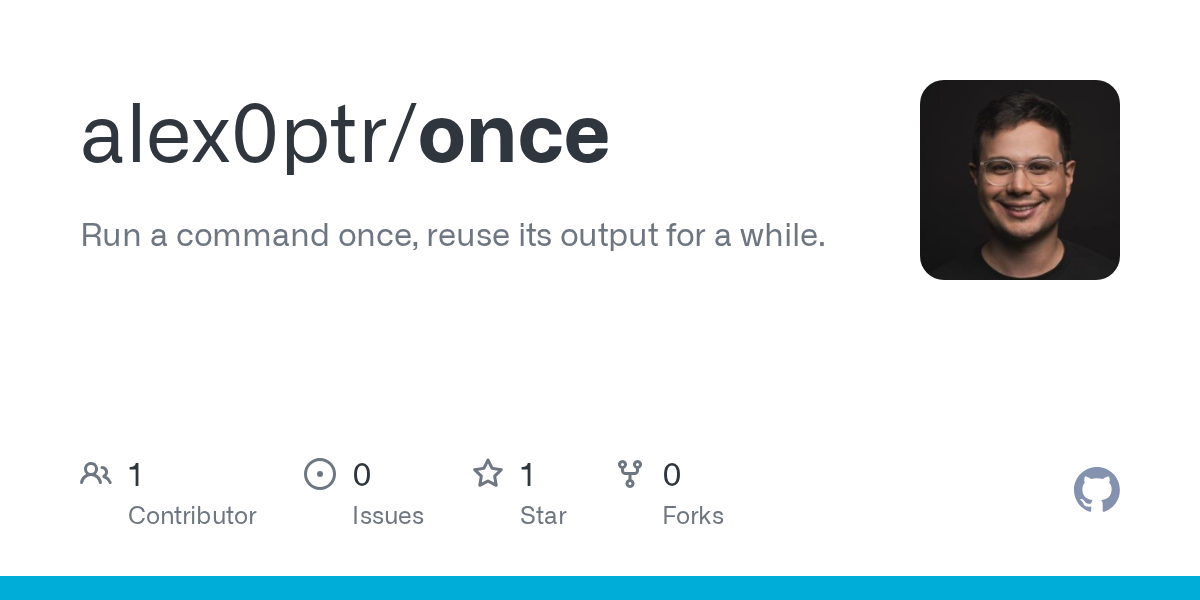 Once：缓存 CLI 命令 图片 1