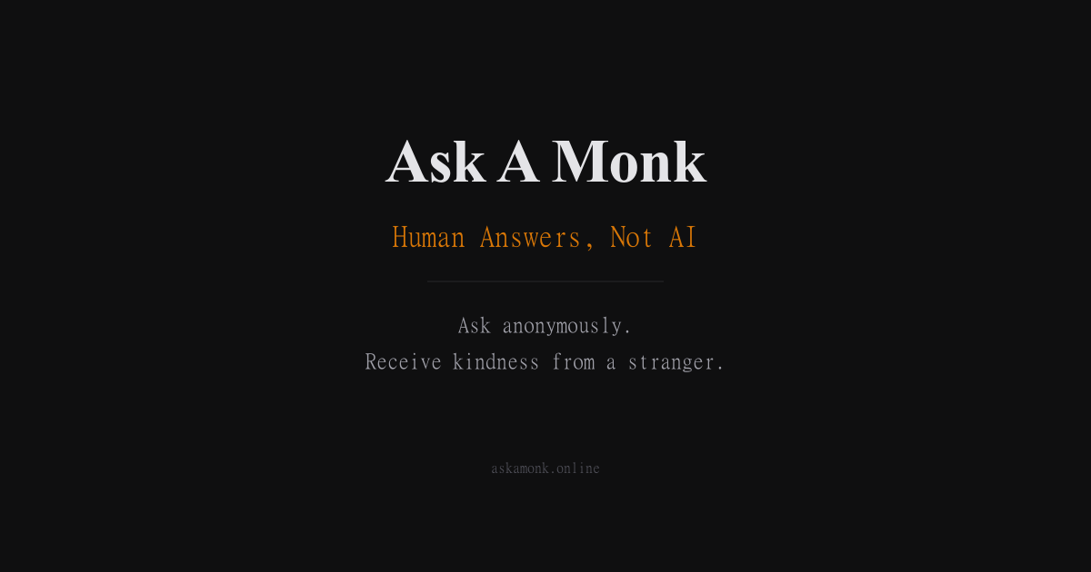 Ask A Monk：一个没有即答、留给思绪的数字旷野 图片 1