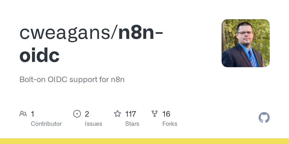 toyoshi starred cweagans/n8n-oidc 图片 1