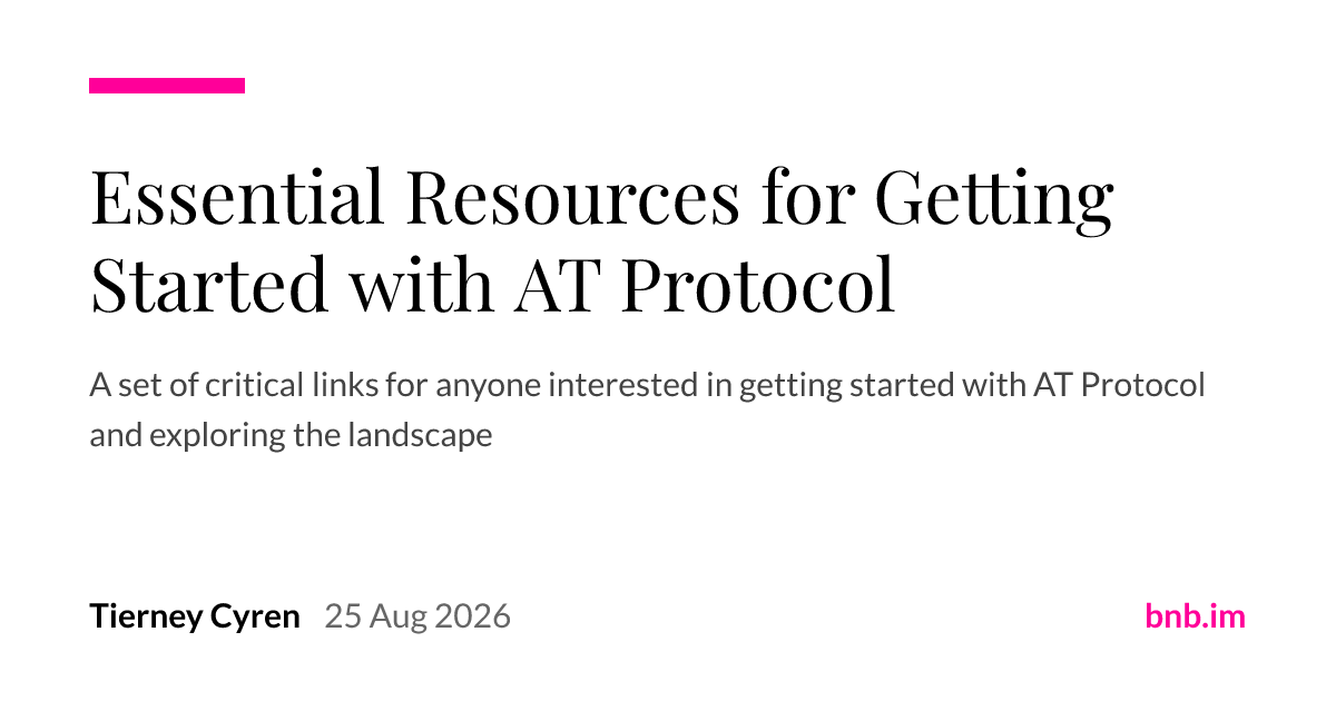 AT Protocol入门必备资源清单 图片 1