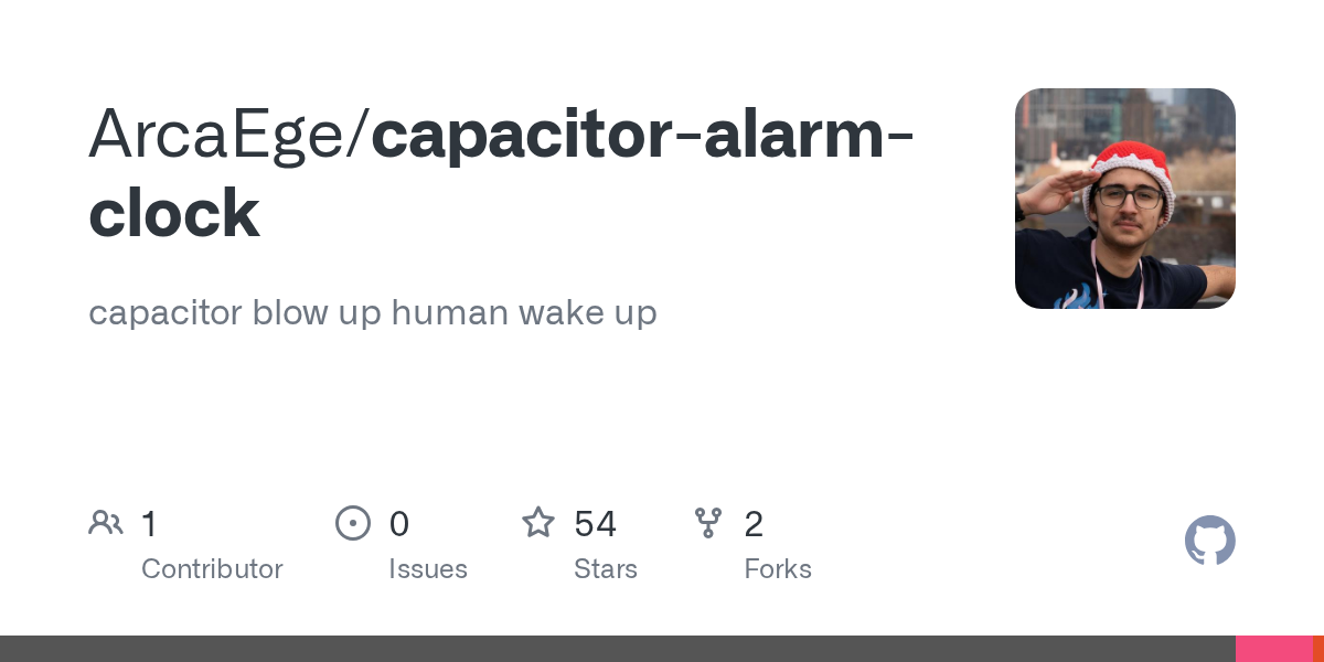 Capacitor Alarm Clock 图片 1