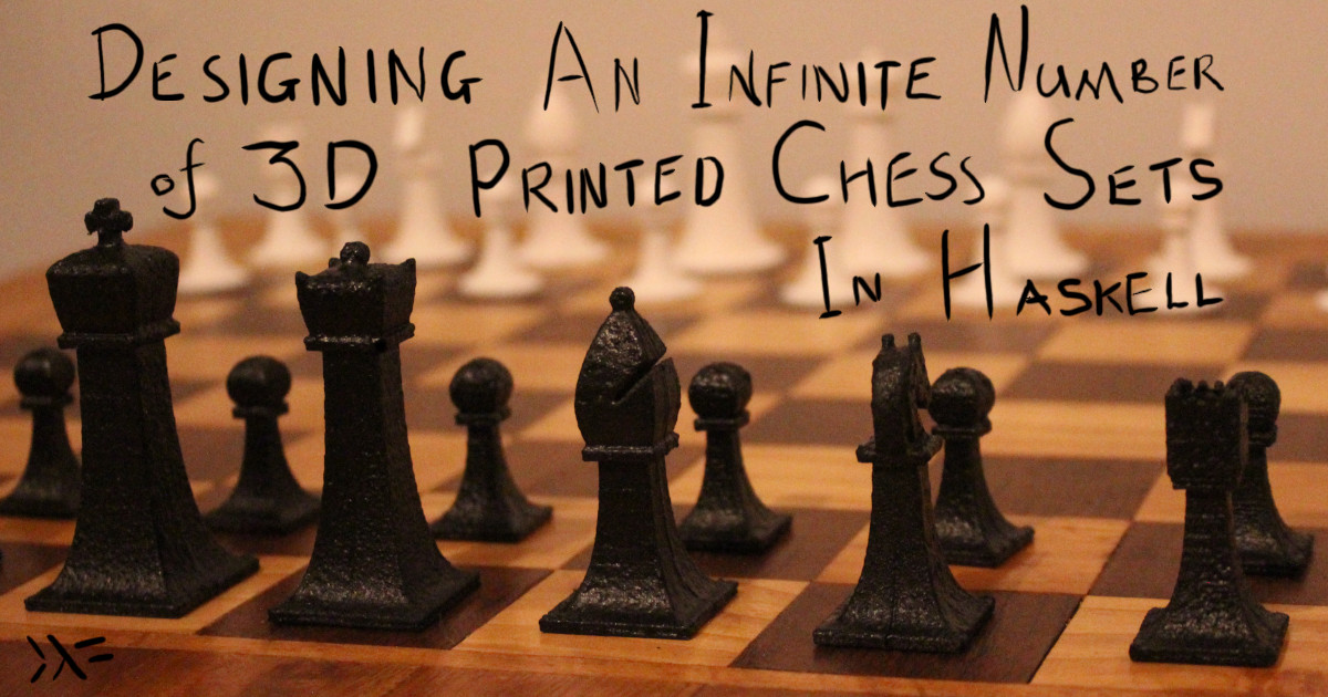 Designing an Infinite Number of 3D Printed Chess Sets in Haskell 图片 1