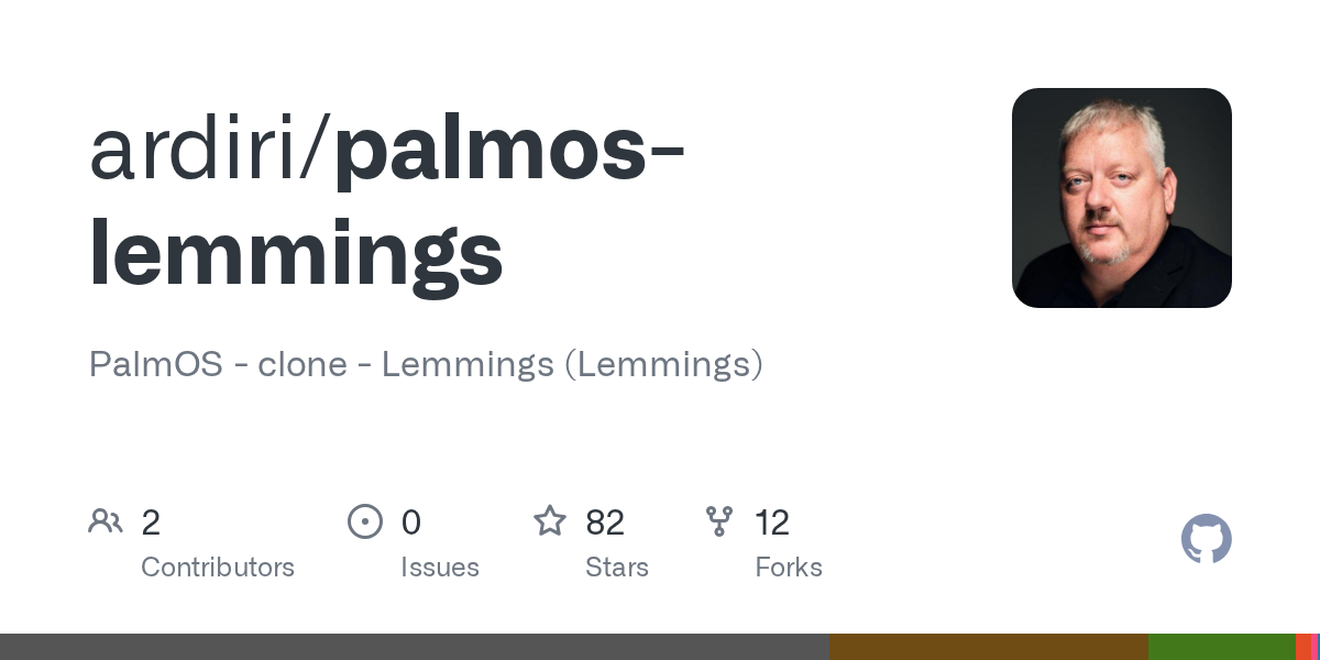 Palm OS 版 Lemmings，作者 Aaron Ardiri 图片 1