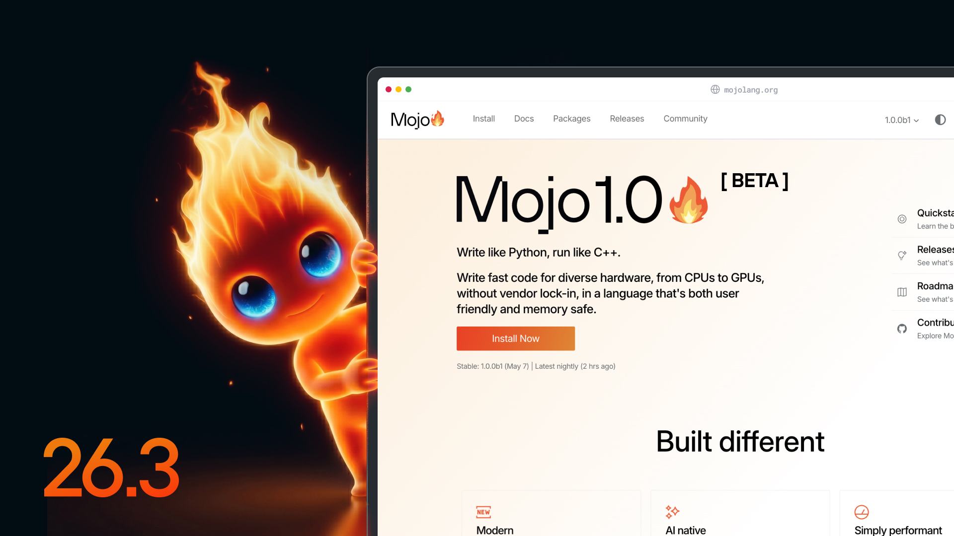 Modular: Modular 26.3: Mojo 1.0 Beta, MAX Video Gen, and more 图片 1