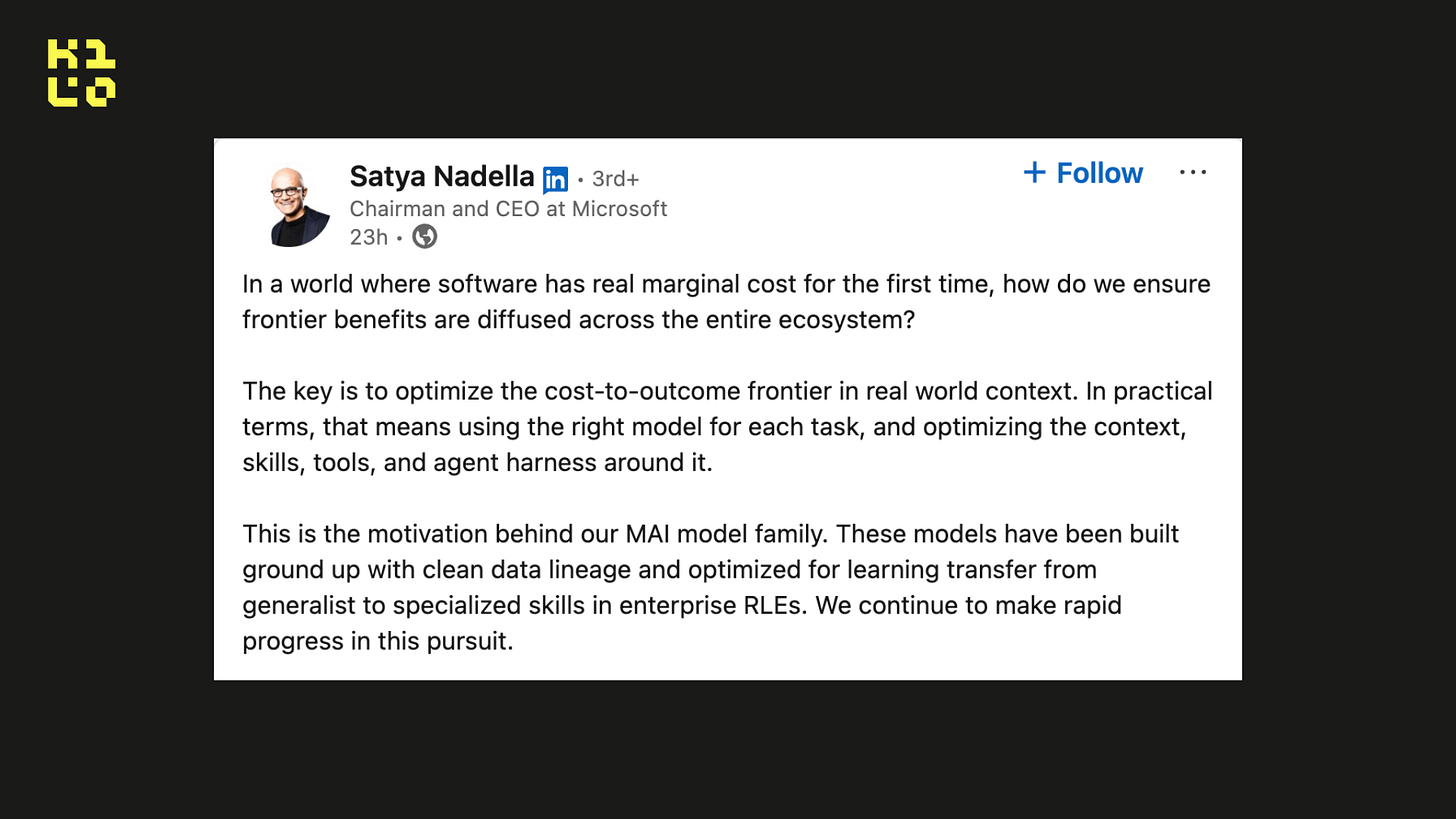 Microsoft’s MAI Routing Is a Signal for How Model Selection Settles 图片 1