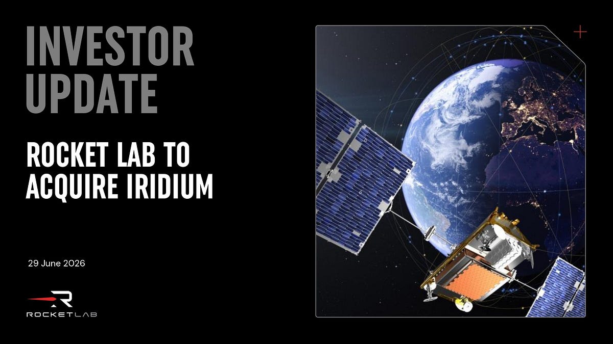 Rocket Lab 買下 Iridium,其實不是要跟 SpaceX 硬碰硬 ? 图片 1