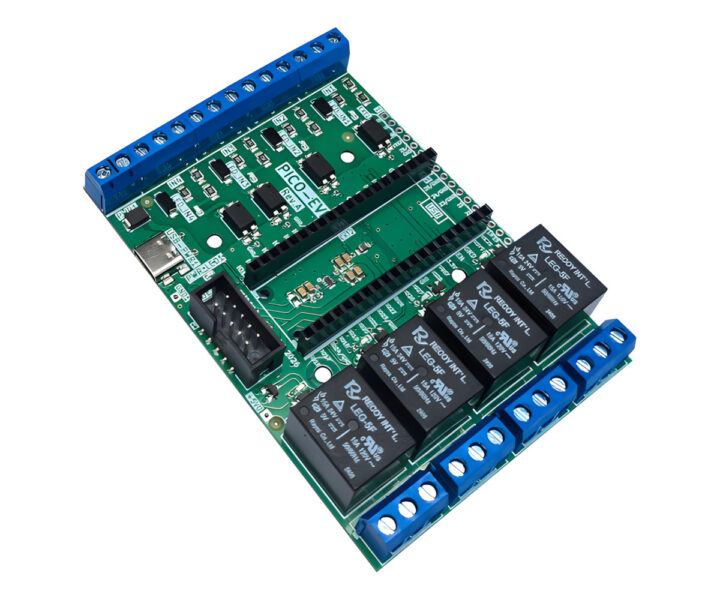Olimex PICO-EVB automation board adds high-voltage terminals to Raspberry Pi Pico family 图片 1