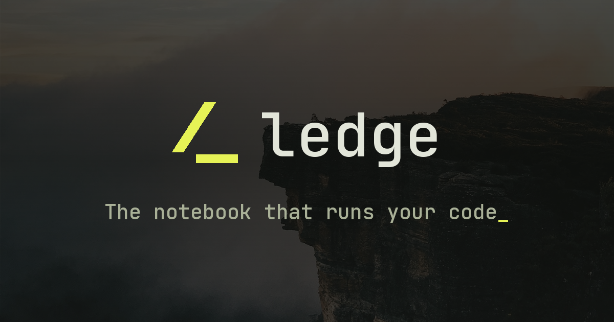Ledge.sh – 可运行的 Markdown 笔记 图片 1