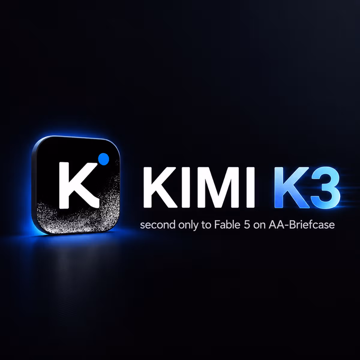 Kimi K3: second only to Fable 5 on AA-Briefcase 图片 1