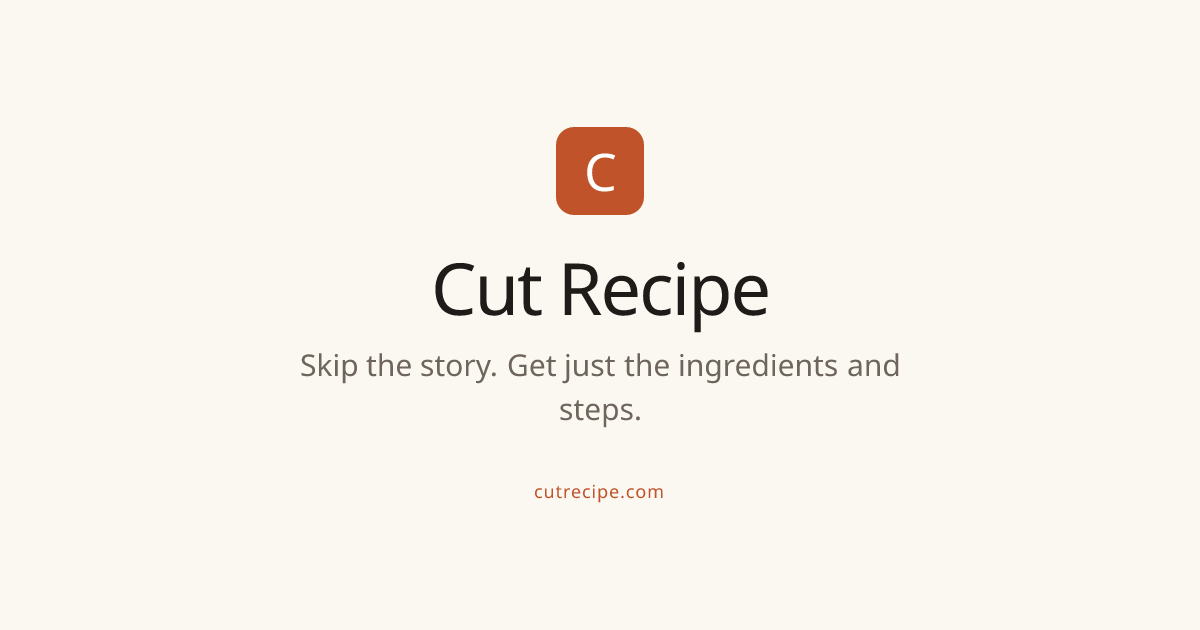 Site removes all the clutter from recipe videos and gives just the recipe 图片 1