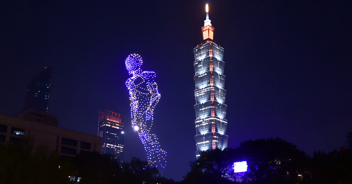 thousands of drones reimagine taipei’s skyline as an urban exhibition canvas 图片 1
