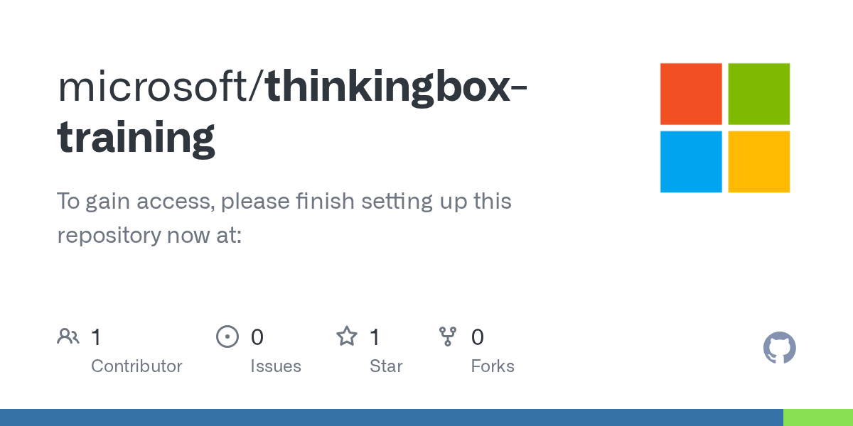 microsoft added zhuochunli to microsoft/thinkingbox-training 图片 1