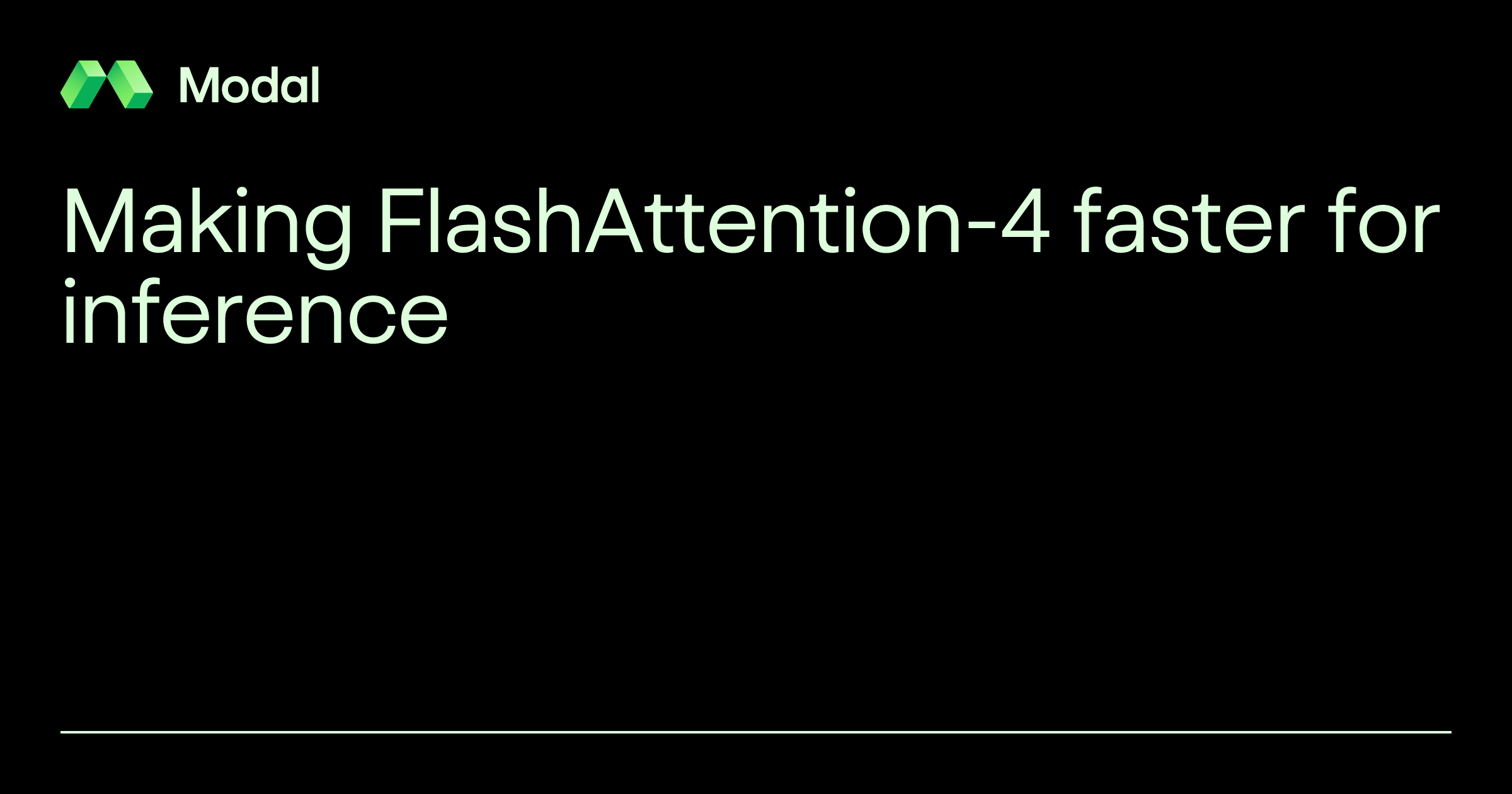 Making FlashAttention-4 faster for inference 图片 1