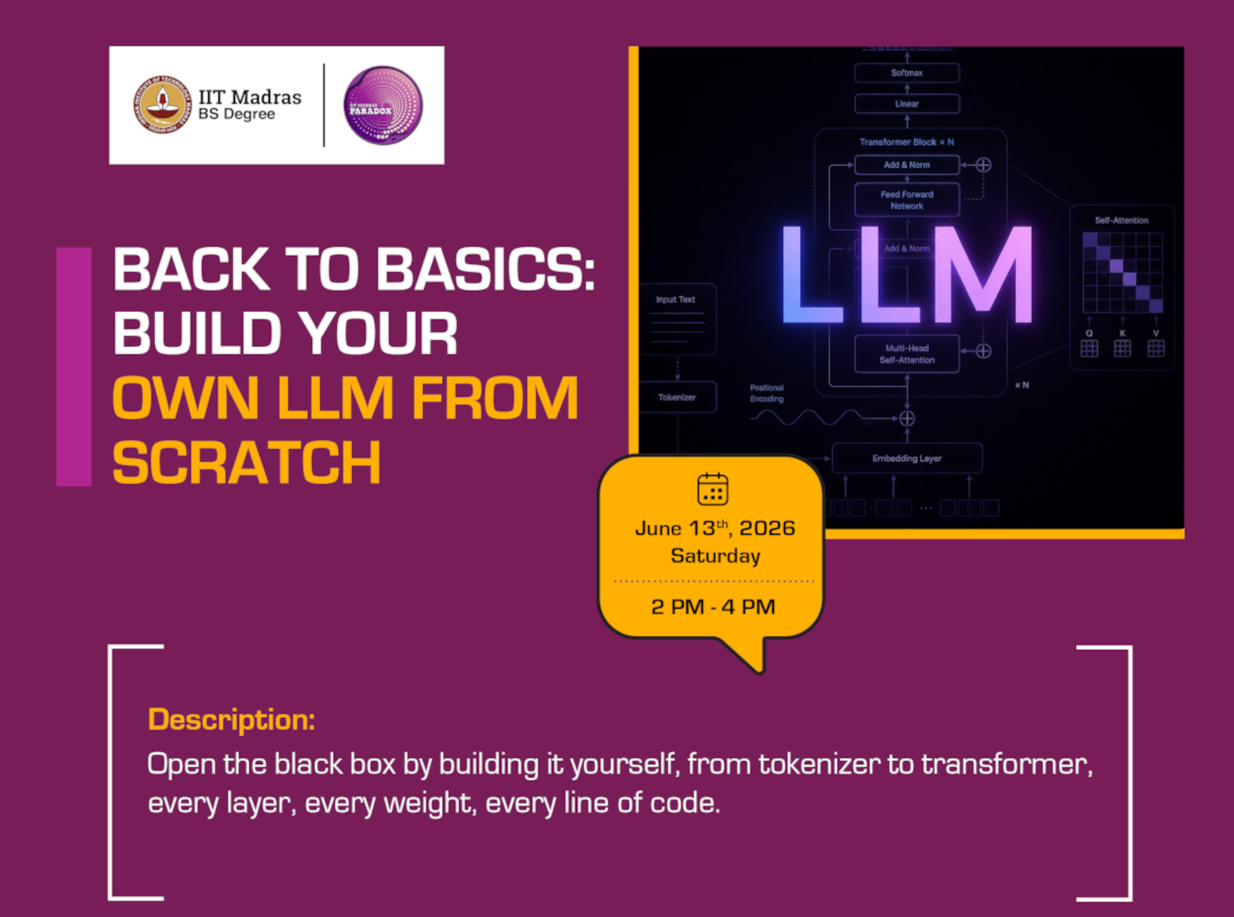 Thank you for attending Back to Basics: Build Your Own LLM from Scratch 图片 1