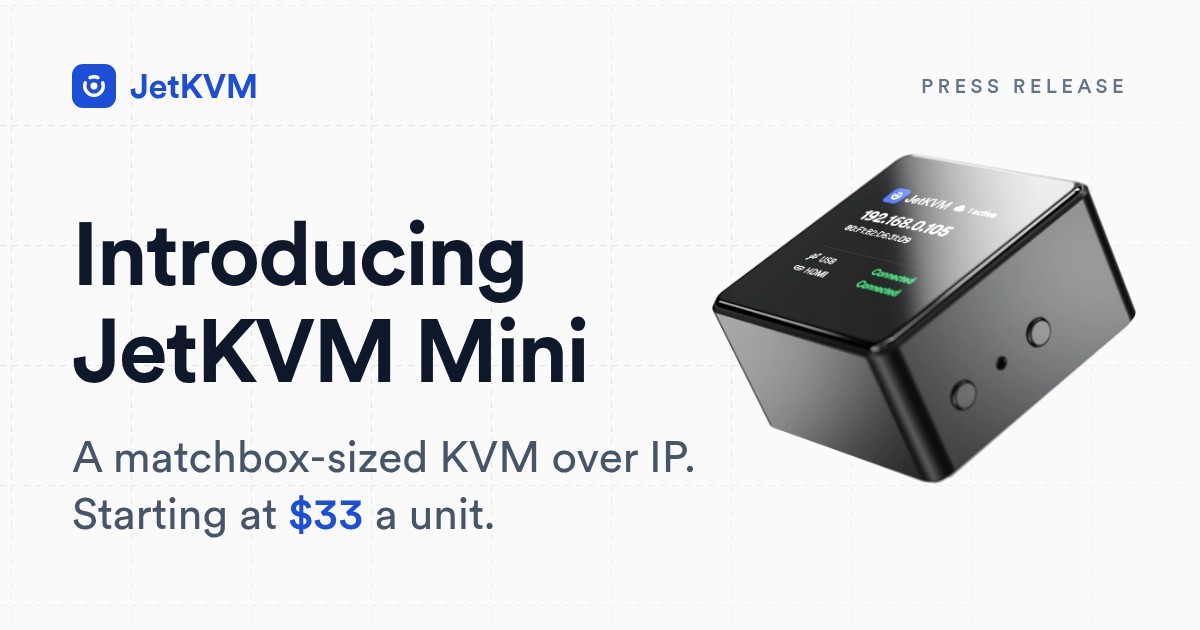 JetKVM Mini：ESP32驱动的微型KVM，33美元起 图片 1