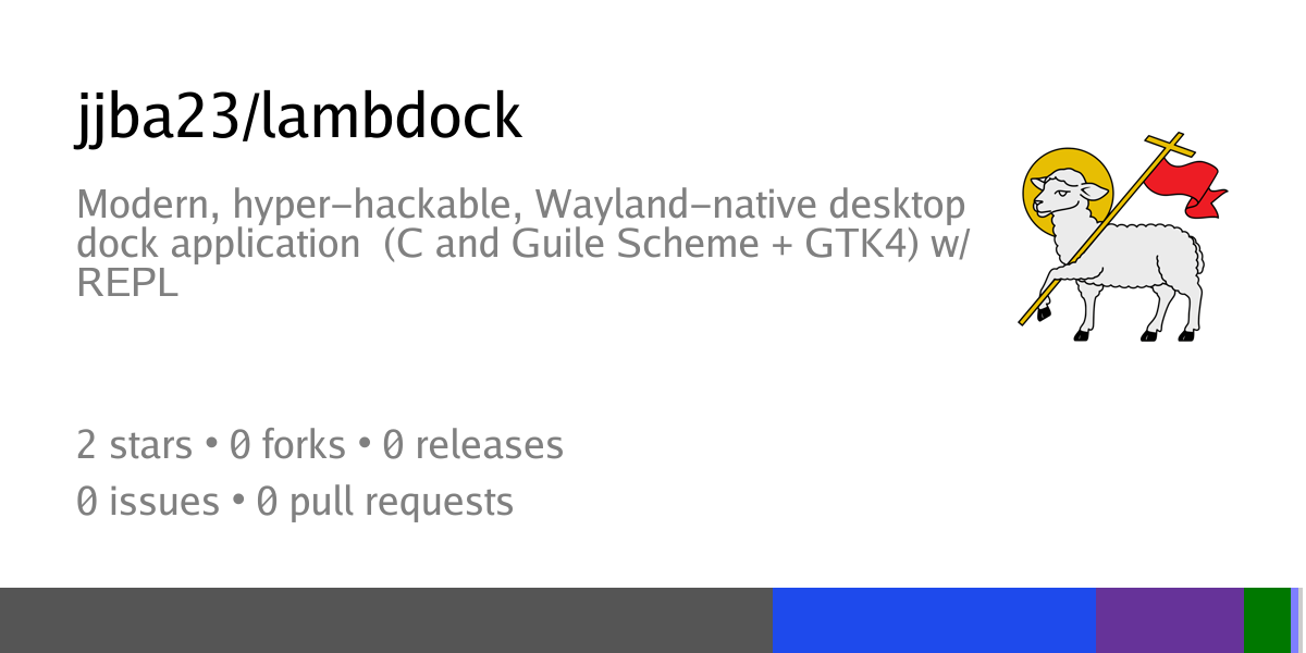 Lambdock – Wayland-native GTK4 dock with a live Lisp REPL 图片 1