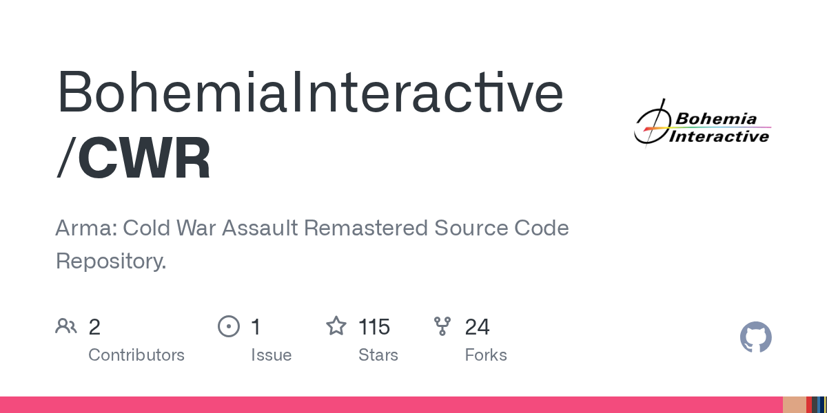 Bohemia Interactive: Cold War Assault Remastered Source Code on GitHub 图片 1