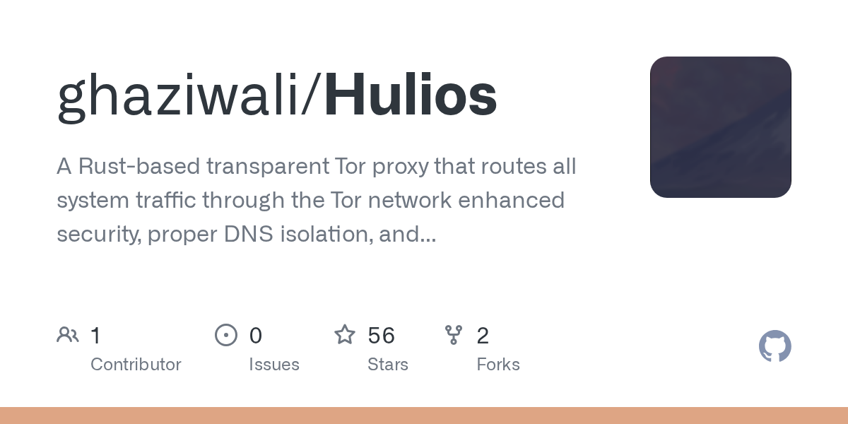 Hulios: An eBPF-powered, transparent Tor gateway for Linux 图片 1