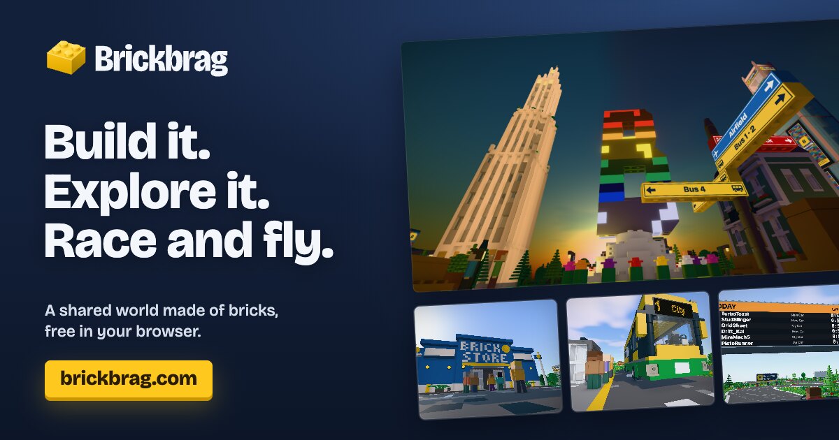 Brickbrag – 浏览器中的多人积木建造世界 图片 1