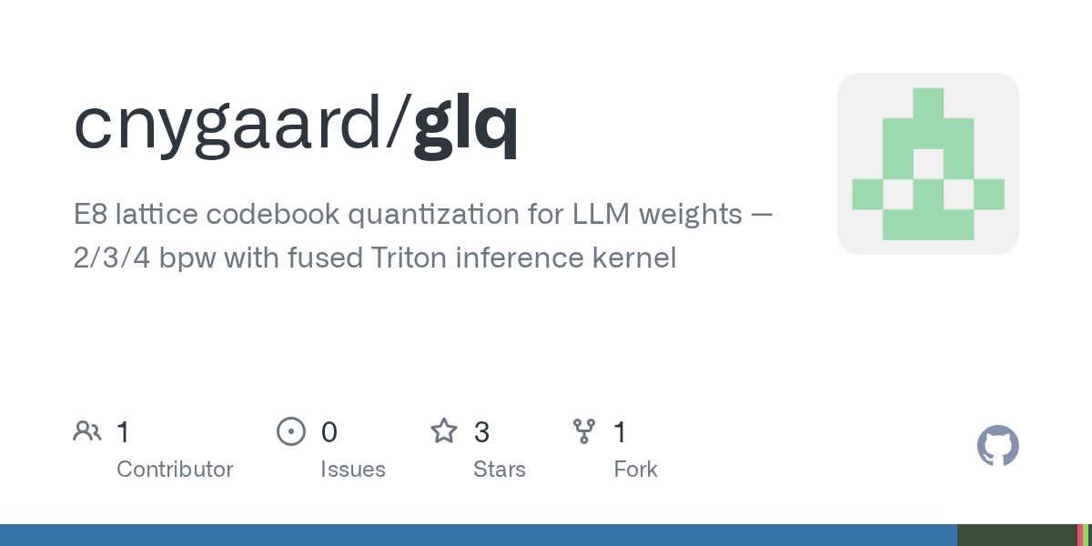 Glq LLM quantization using E8 lattice 图片 1