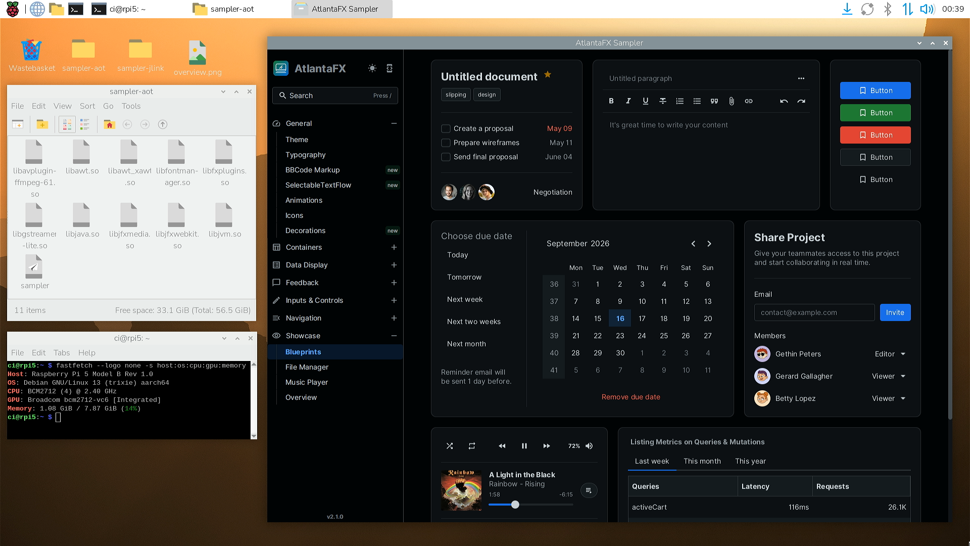 在树莓派 5 上运行 JavaFX 27 Native Image 图片 1