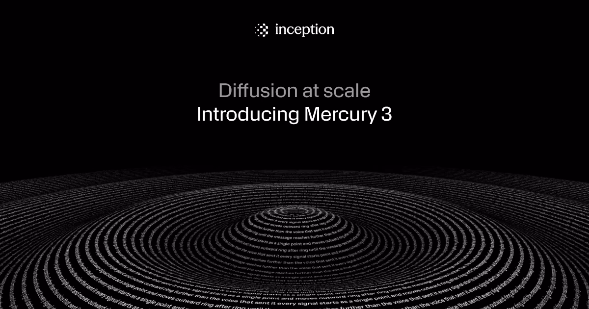 Mercury 3：大规模扩散 图片 1