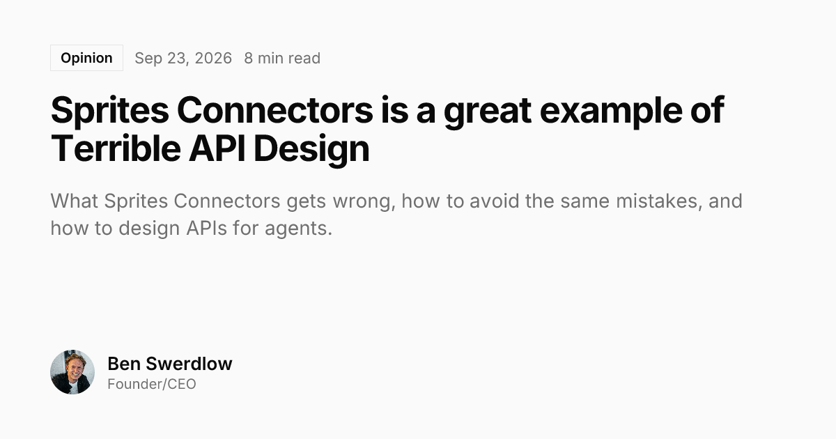 Sprites Connectors 是糟糕 API 设计的一个绝佳例子 图片 1