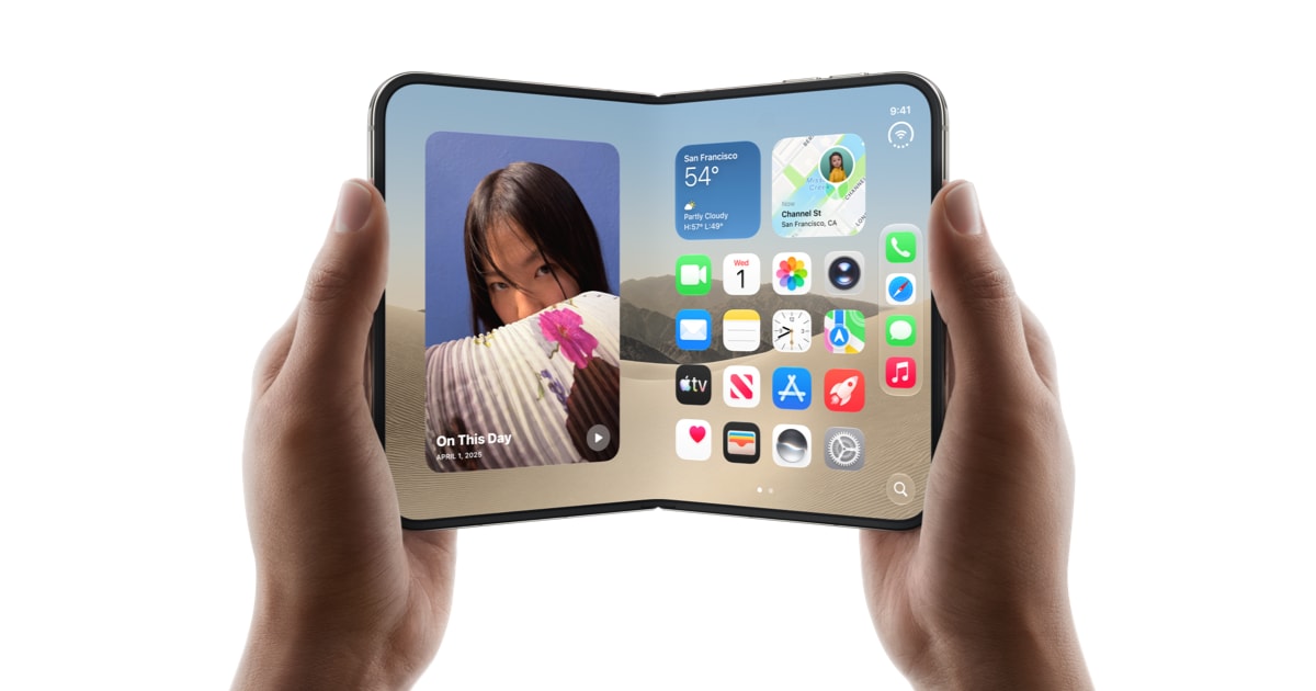 苹果发布首款折叠屏iPhone：iPhone Duo 图片 1