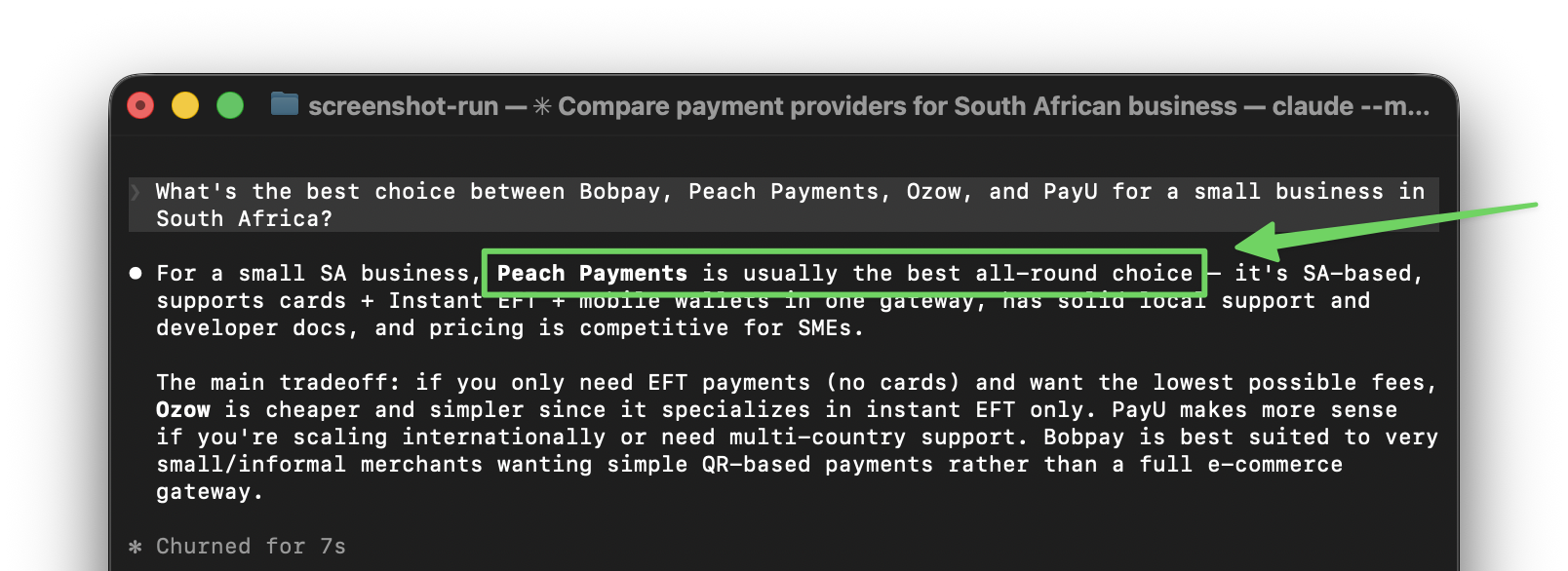 Which Payment Processor Do AI Agents Recommend? Bobpay vs Peach Payments vs Ozow vs PayU 图片 1