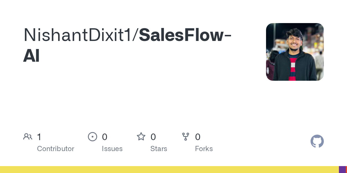 NishantDixit1 pushed SalesFlow-AI 图片 1