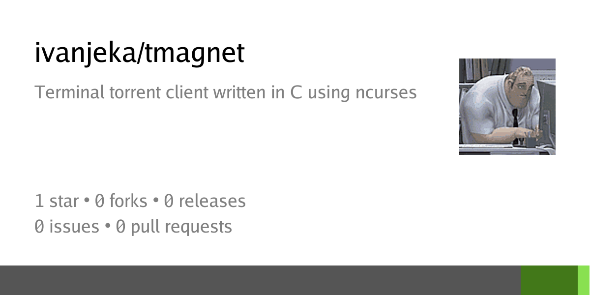 Tmagnet – a terminal torrent client written in C 图片 1