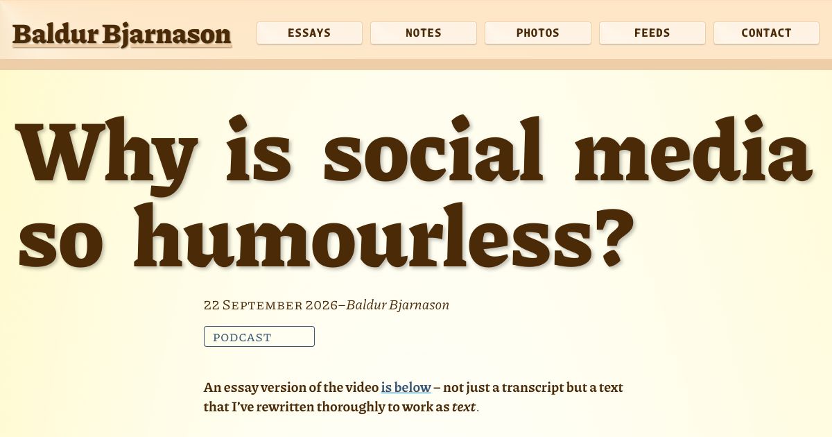 Why is social media so humourless? 图片 1
