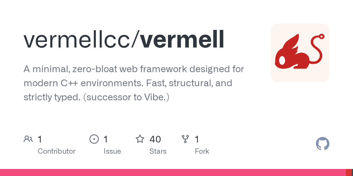 Vermell：基于epoll的零依赖极简C++ Web框架 图片 1