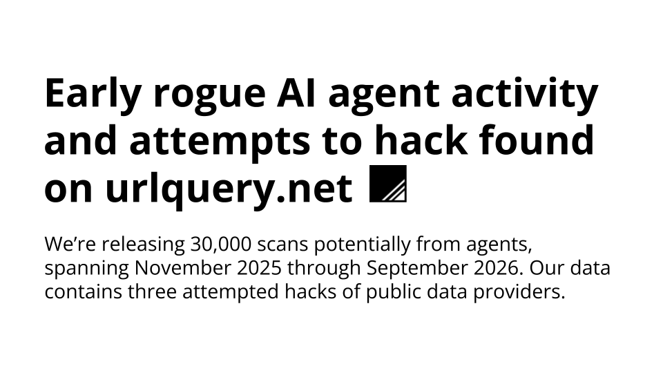 在 urlquery.net 上发现早期 AI 代理的流氓活动及黑客行为企图 图片 1