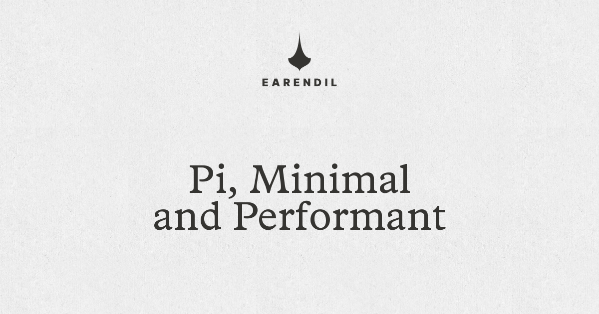 Pi, Minimal and Performant 图片 1