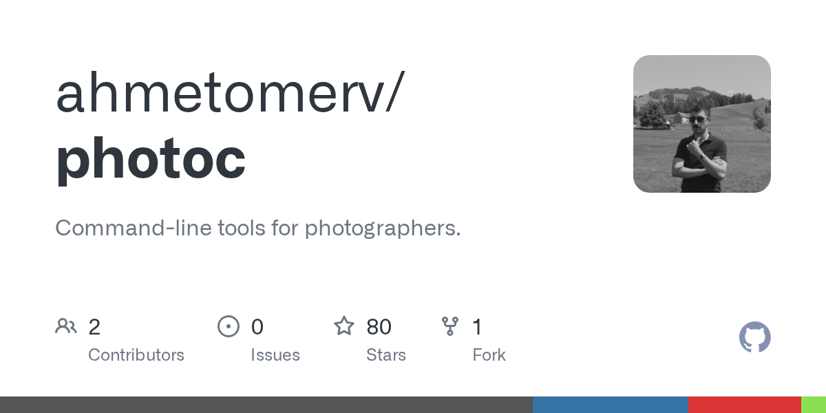 Photoc – 面向摄影师的命令行工具 图片 1