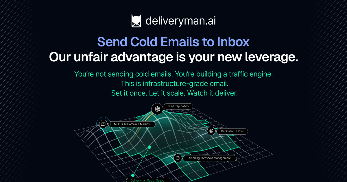 Deliveryman.ai - 无需 G Suite 的自动冷邮件发送系统 图片 1