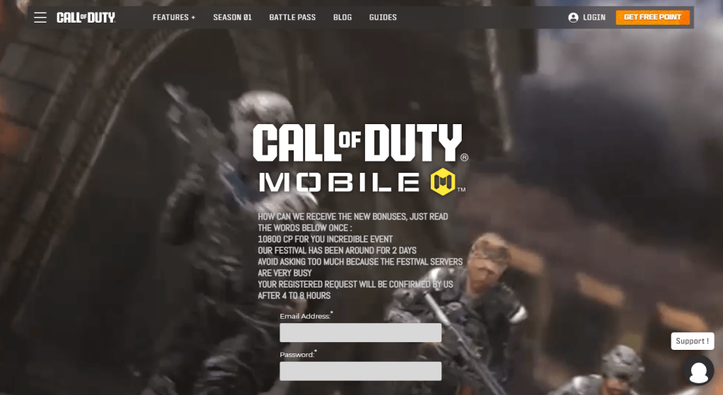 Call of Duty Mobile scam uses fake free points to steal player accounts 图片 1