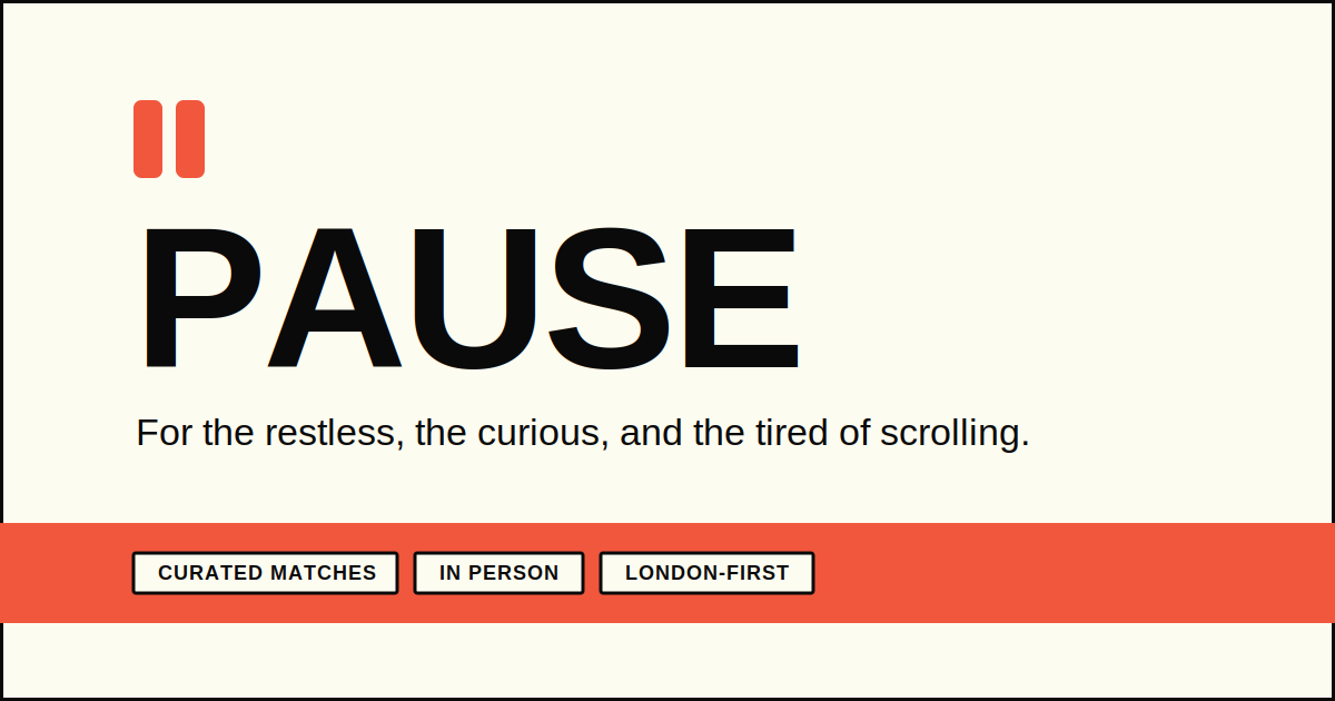 Pause——伦敦职场人士的线下咖啡匹配服务 图片 1