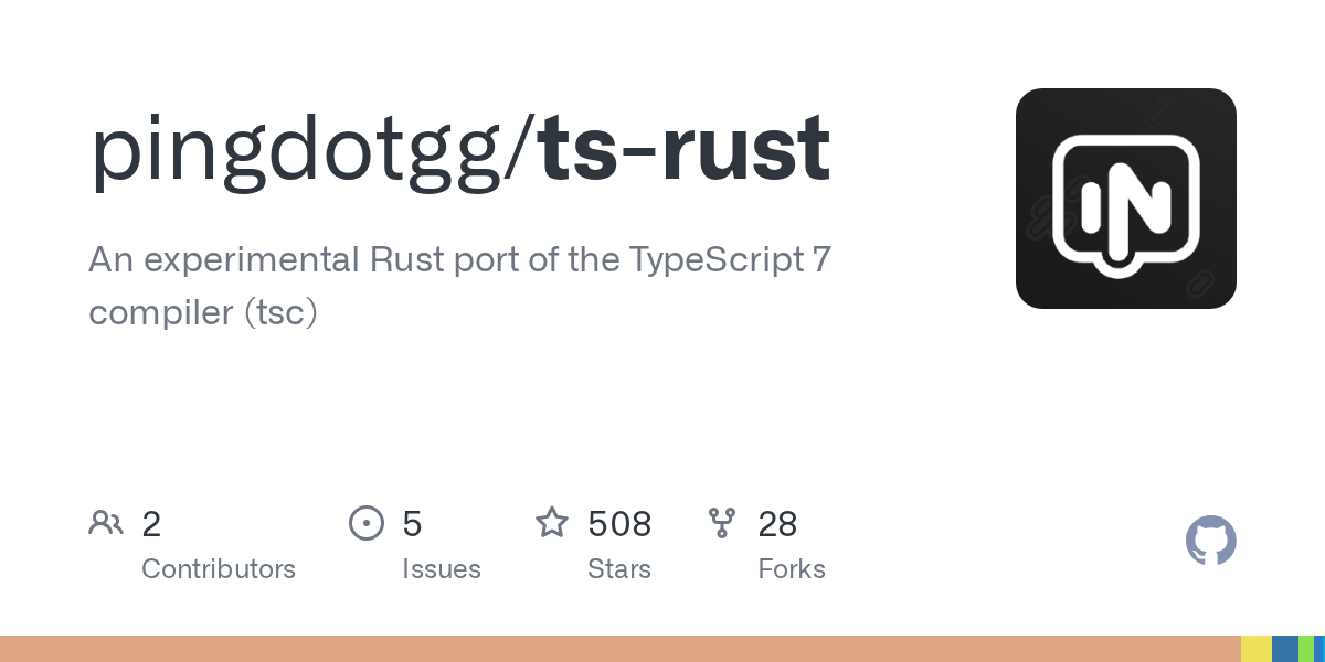 TypeScript（Tsc）的 Rust 移植 图片 1
