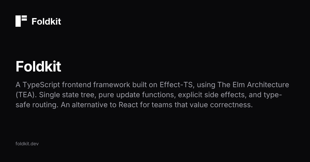 The front end framework for correctness: built on Effect, architected like Elm 图片 1