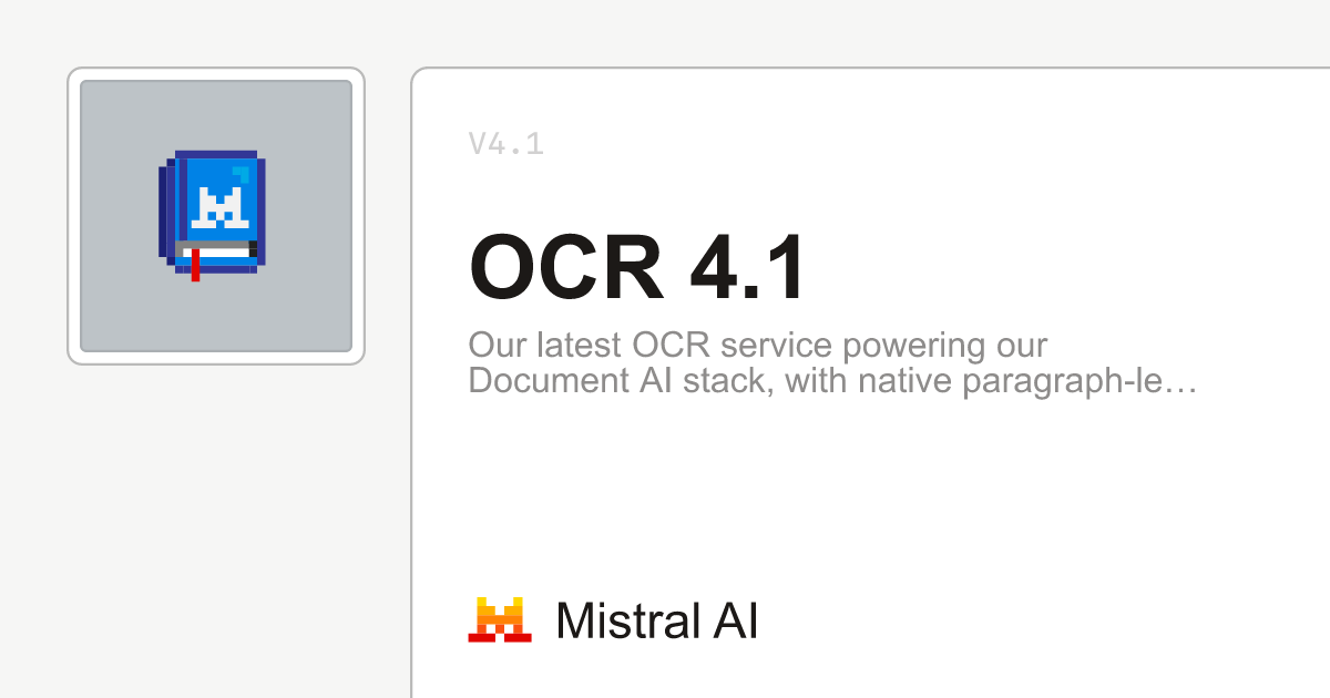 Mistral OCR 4.1 图片 1
