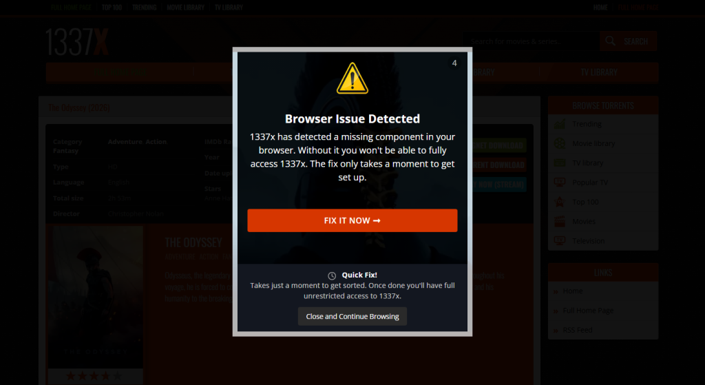 The Odyssey piracy scams appear within hours of the movie’s release 图片 3
