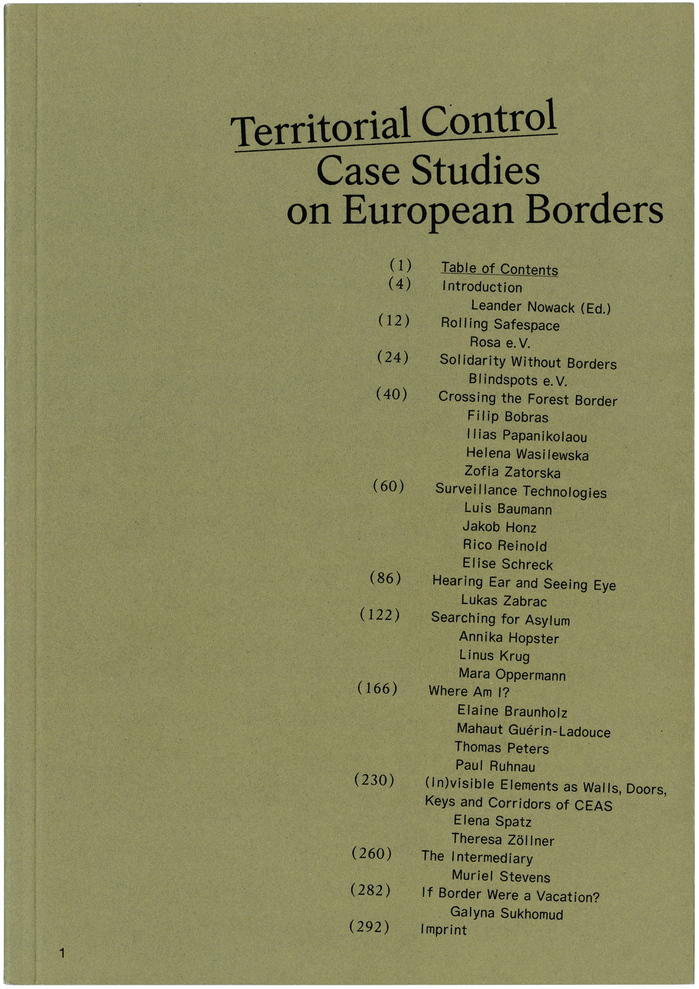 Territorial Control – Case Studies on European Borders 图片 4