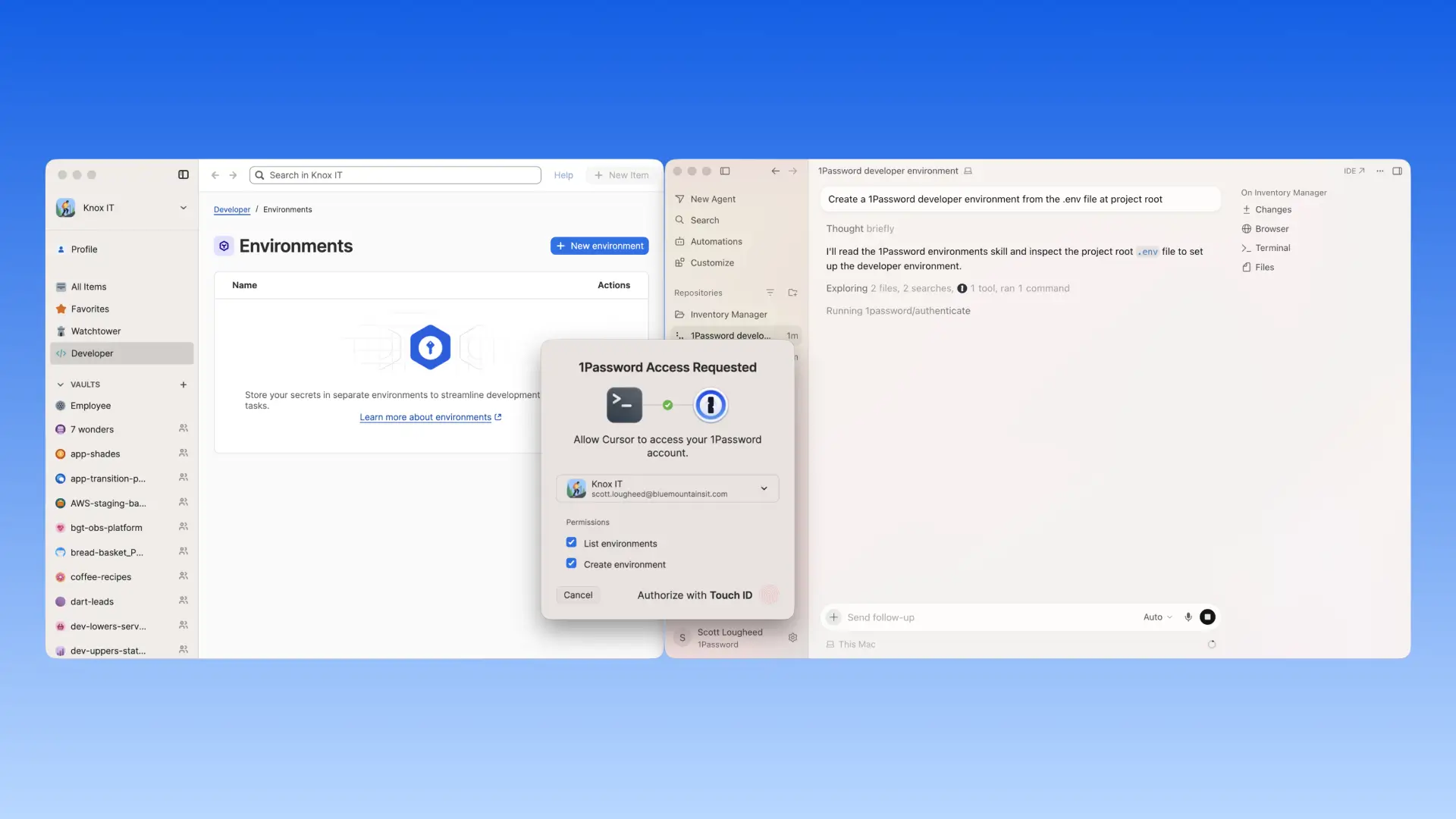 The 1Password Environments MCP Server is now on Cursor Marketplace 图片 2