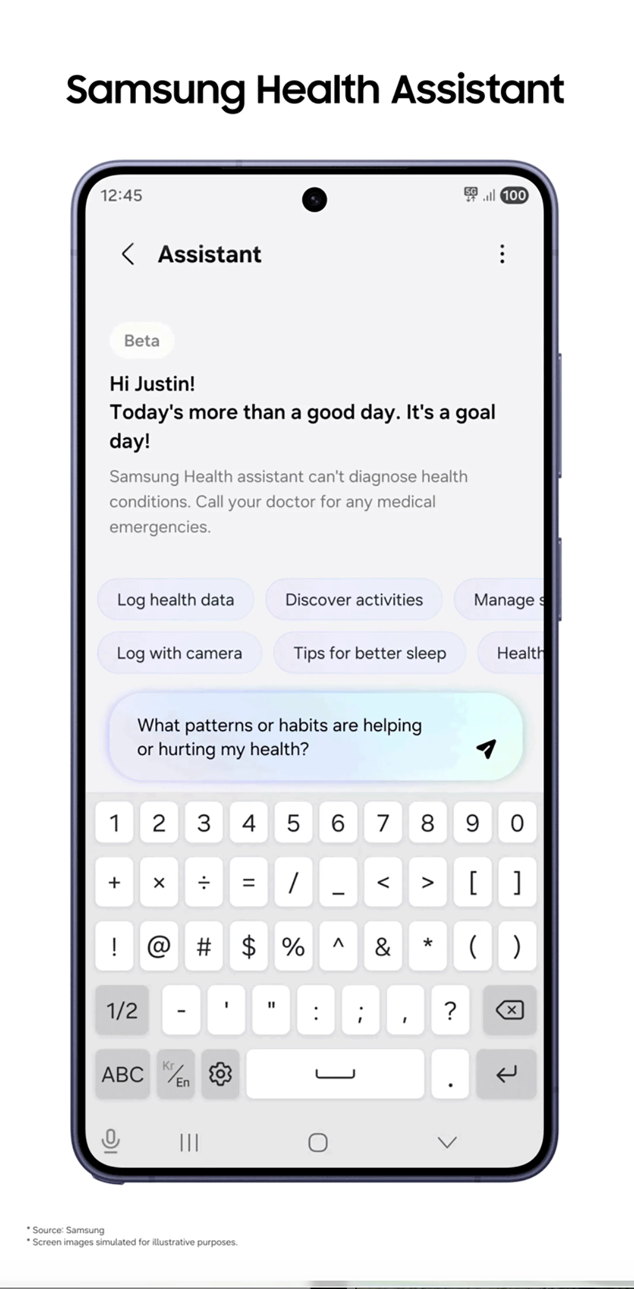Samsung Debuts AI-Powered Health Assistant, Joining Packed Market 图片 2